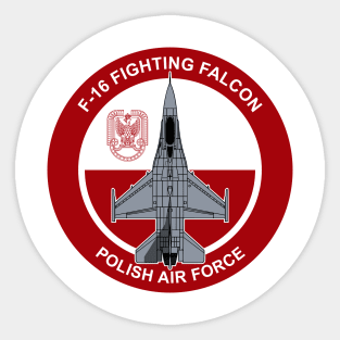 Polish F-16 Fighting Falcon Sticker